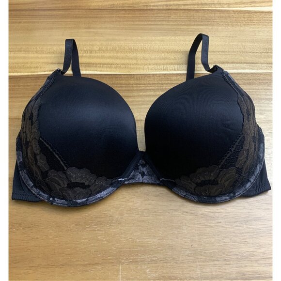 Maidenform Black Push Up Bra With Adjustable Straps Convert To Criss-Cross 40DD - Picture 5 of 12